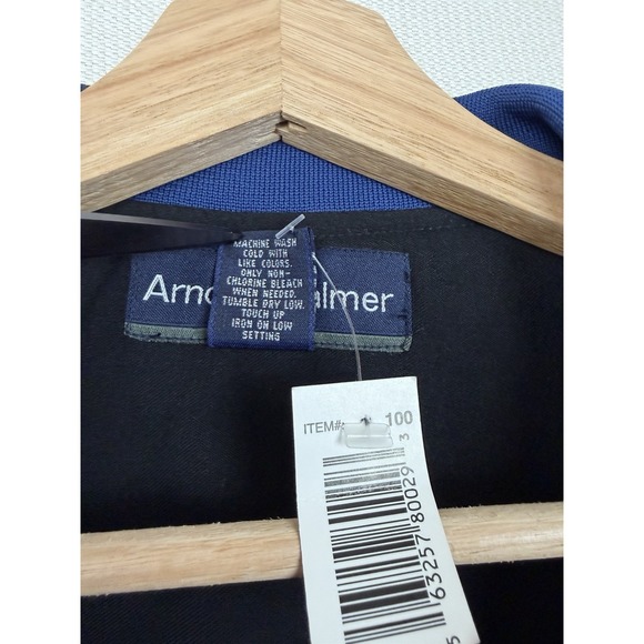 NEW Arnold Palmer Vest Mens XL Golf Pullover 1/4 Zip Sleeveless Jacket Black - Picture 10 of 12